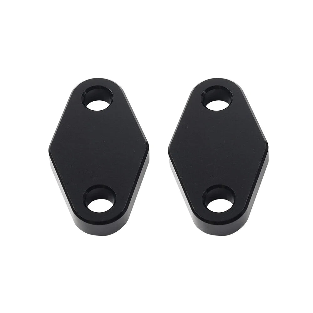 Black Oil Cooler Block Off Plate w/ Gasket for Suzuki Hayabusa GSX1300R (99-20)