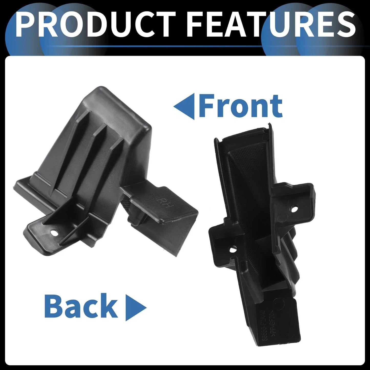 Right Front Bumper Retainer Bracket for Hyundai Elantra (2019-2020)
