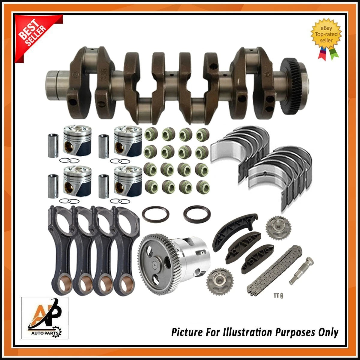 Engine Rebuild Parts Kit for Mercedes-Benz Sprinter 2.2 OM651 (2000–2018)