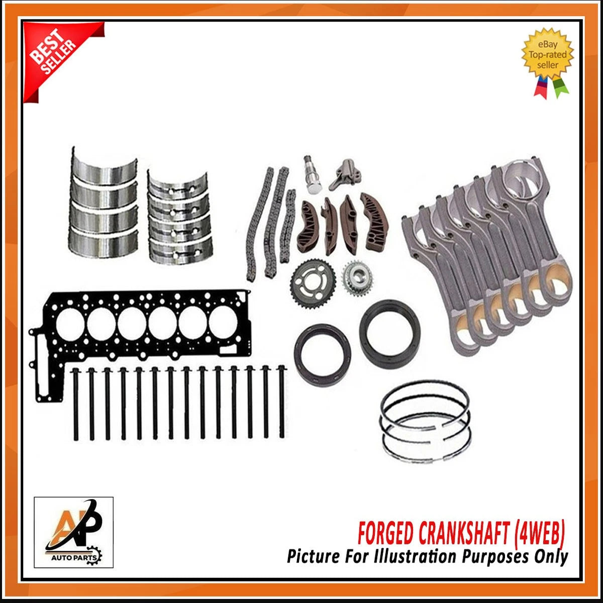 Forged Crankshaft Replacement for BMW X3 X5 X6 3.0 Diesel (2010–2018)