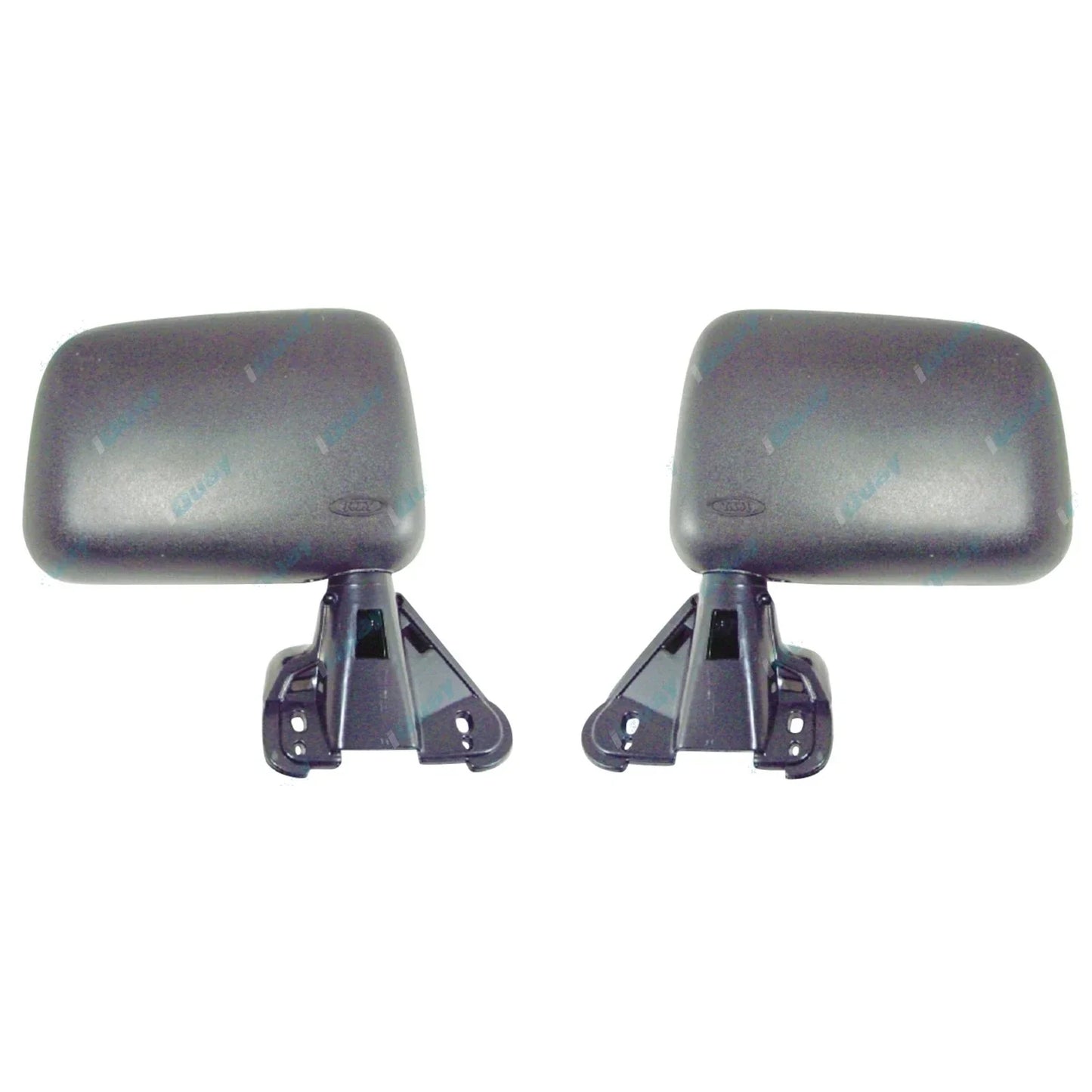 LH+RH Black Manual Door Mirrors Pair for Toyota Hilux 1983-2004 Left Right L+R