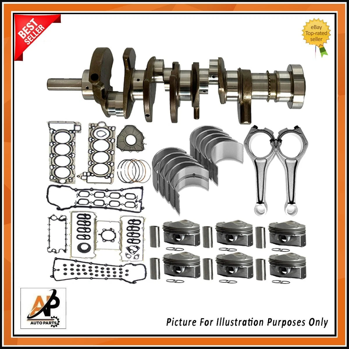 Engine Crankshaft Part Kit for Land Rover Range Rover 3.0 306PS (2006–2012)