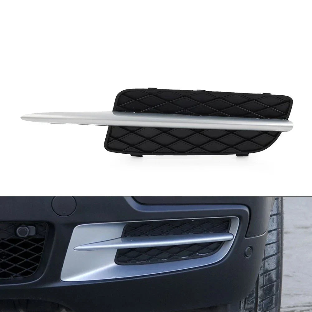 Fog Light Grille with Silver Trim for BMW X5 E70, X6 E71 (2007-2013)
