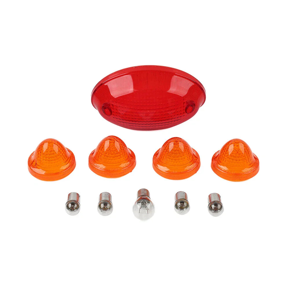 Turn Signal Covers Amber Tail Light Lens for T100 Scrambler Speedmaster (2001-2023)