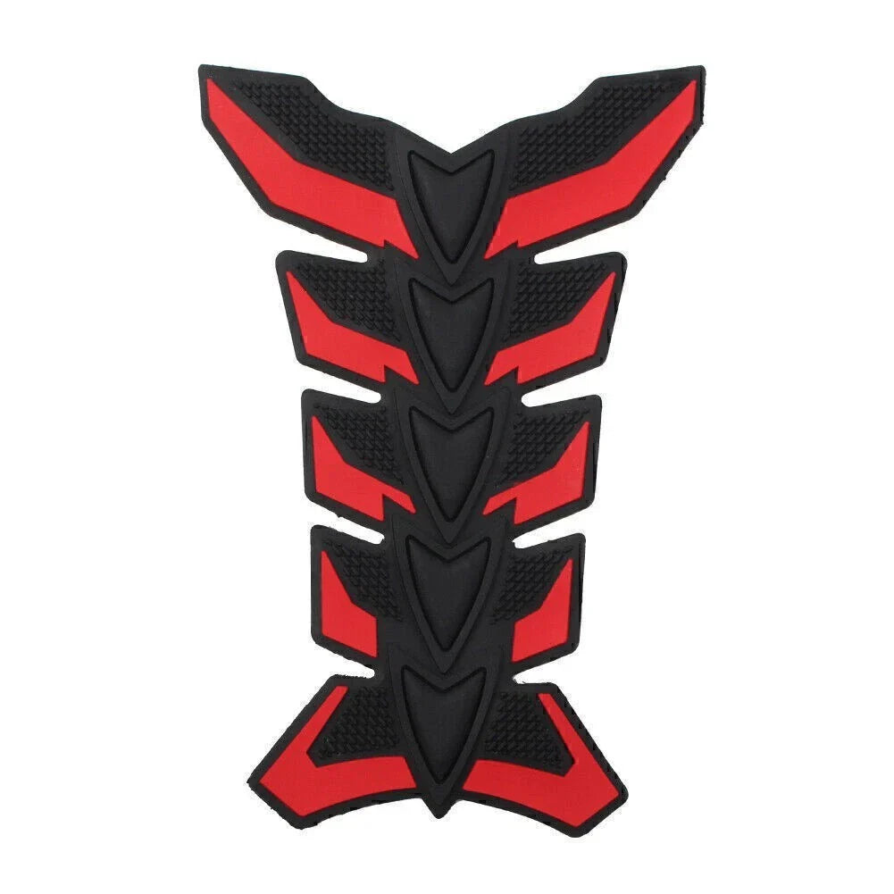 3D Red Fish Bone Gas Fuel Oil Tank Pad Decal Sticker for Motorcycle