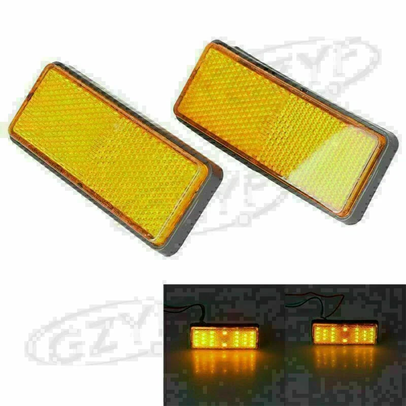LED Rectangle Tail Light Signal Lamps for Car Truck Universal