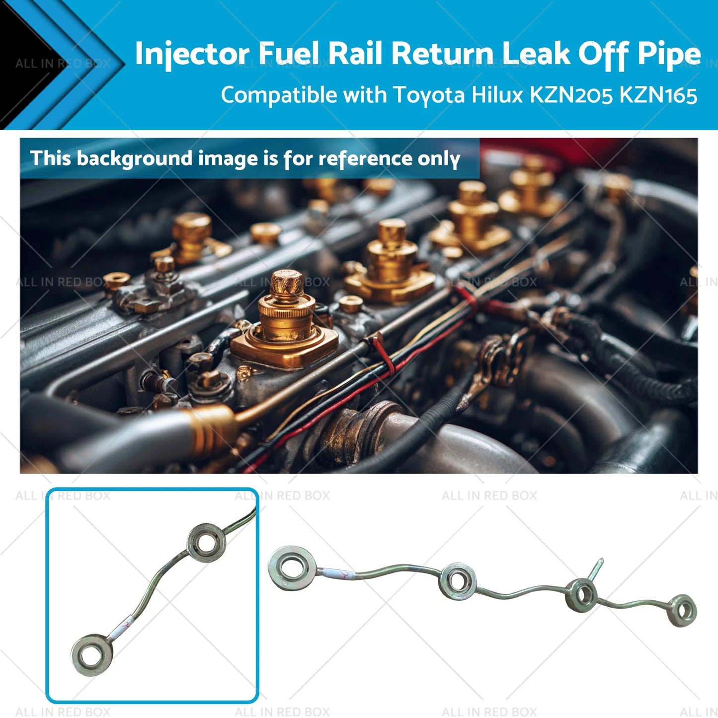Fuel Injector Return Leak Off Pipe for Toyota Hilux KZN205 KZN165 (2005-2015)