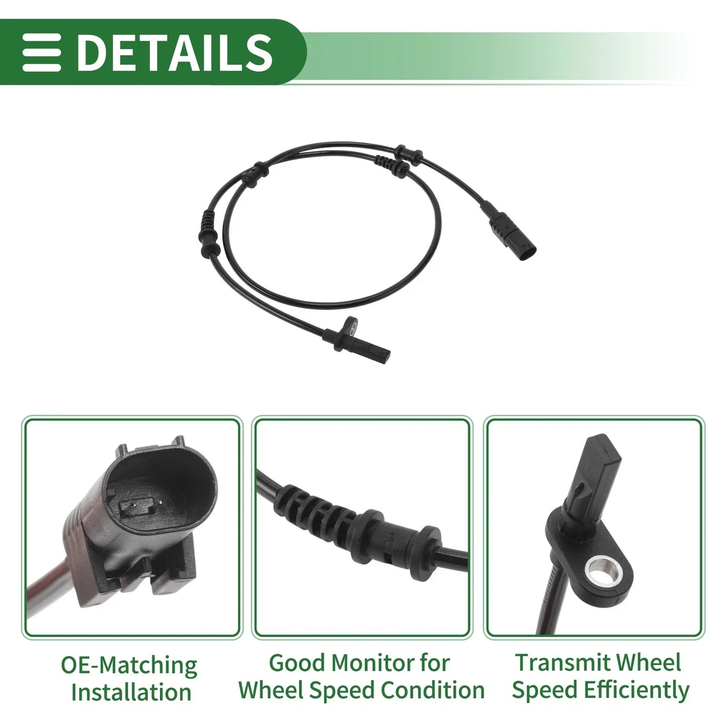 ABS Wheel Speed Sensor for Mercedes-Benz W176 (2012-2019)