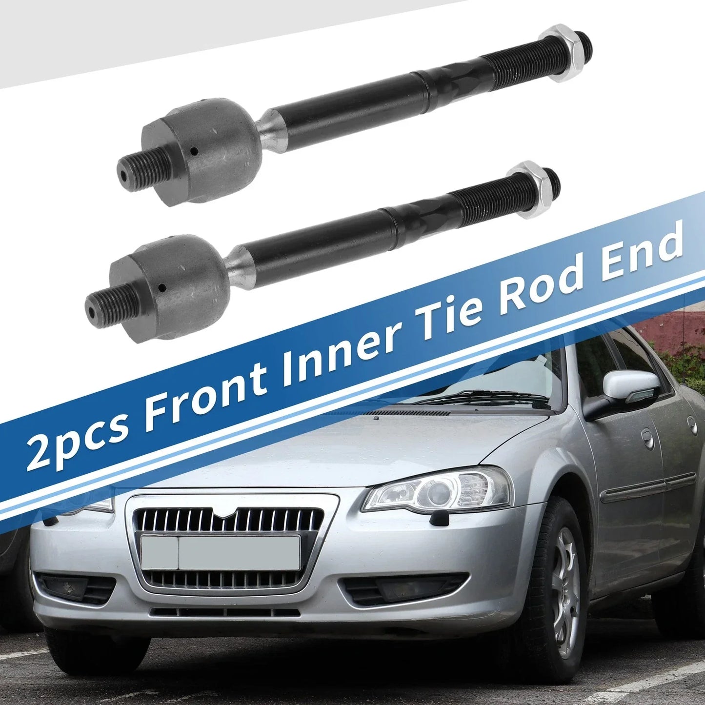 2 x Front Inner Tie Rod End Links for Chrysler 300, Dodge Charger (2011-2014)