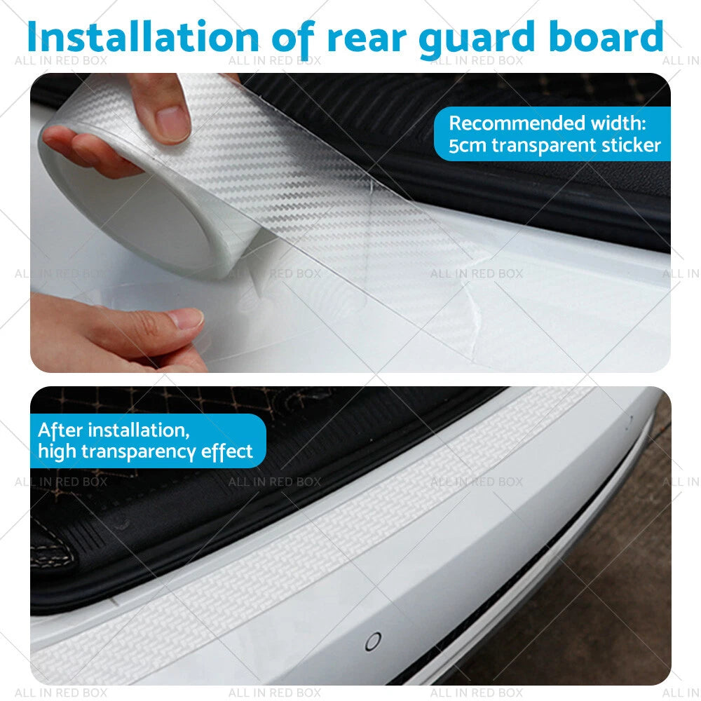 3M Car Door Sill Protector Carbon Fiber Edge Sticker Bumper Guard Strip