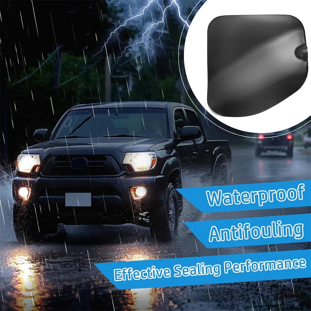 Fuel Filler Lid Tank Door Cover Black for Toyota Tacoma (2005-2015)