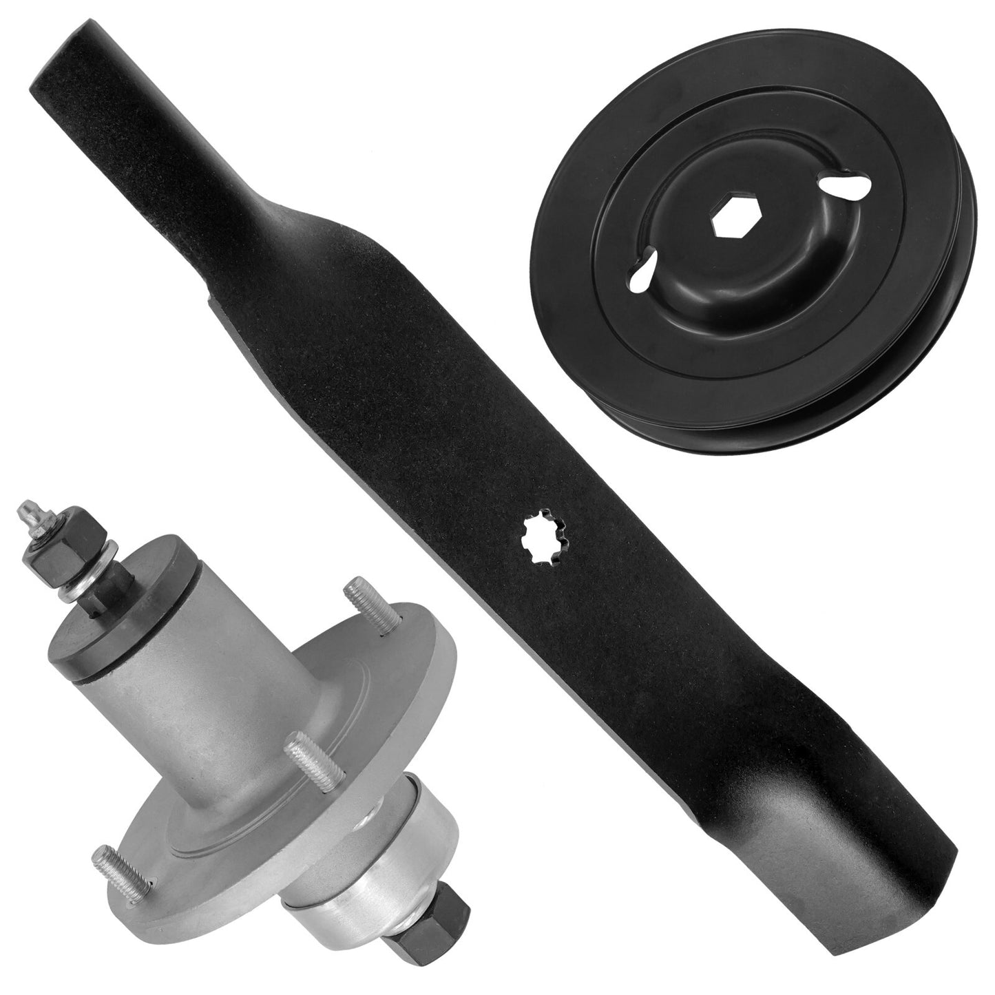38 Inch Deck Spindle Assembly with Pulley for John Deere X300 (2012–2022)