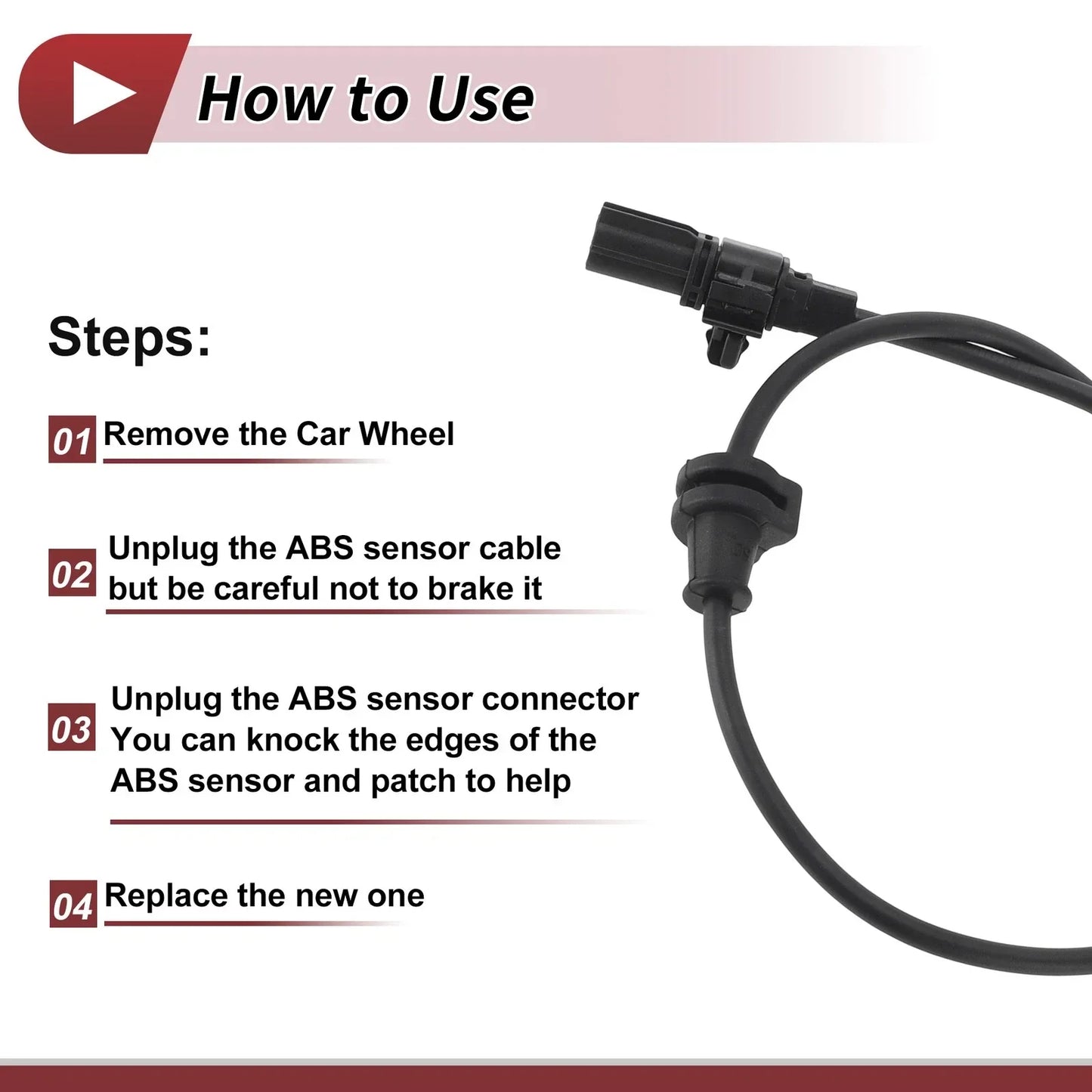 ABS Wheel Speed Sensor for Honda Odyssey Front Right (2011-2017)