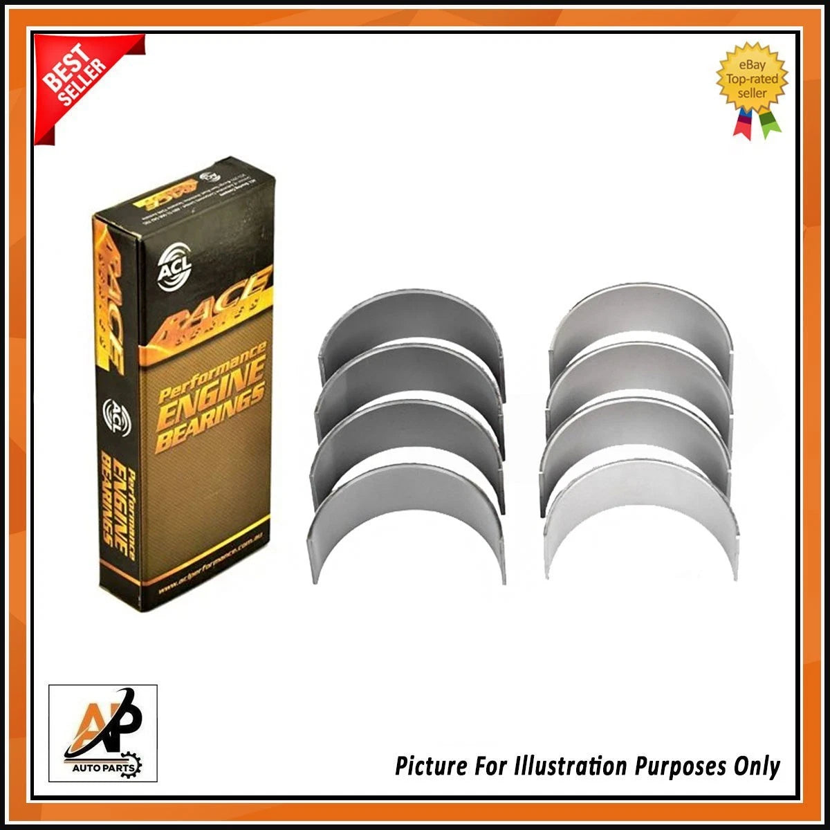 Conrod Bearings Set Replacement for Citroën BX ZX and Peugeot 205 305 (1.9)
