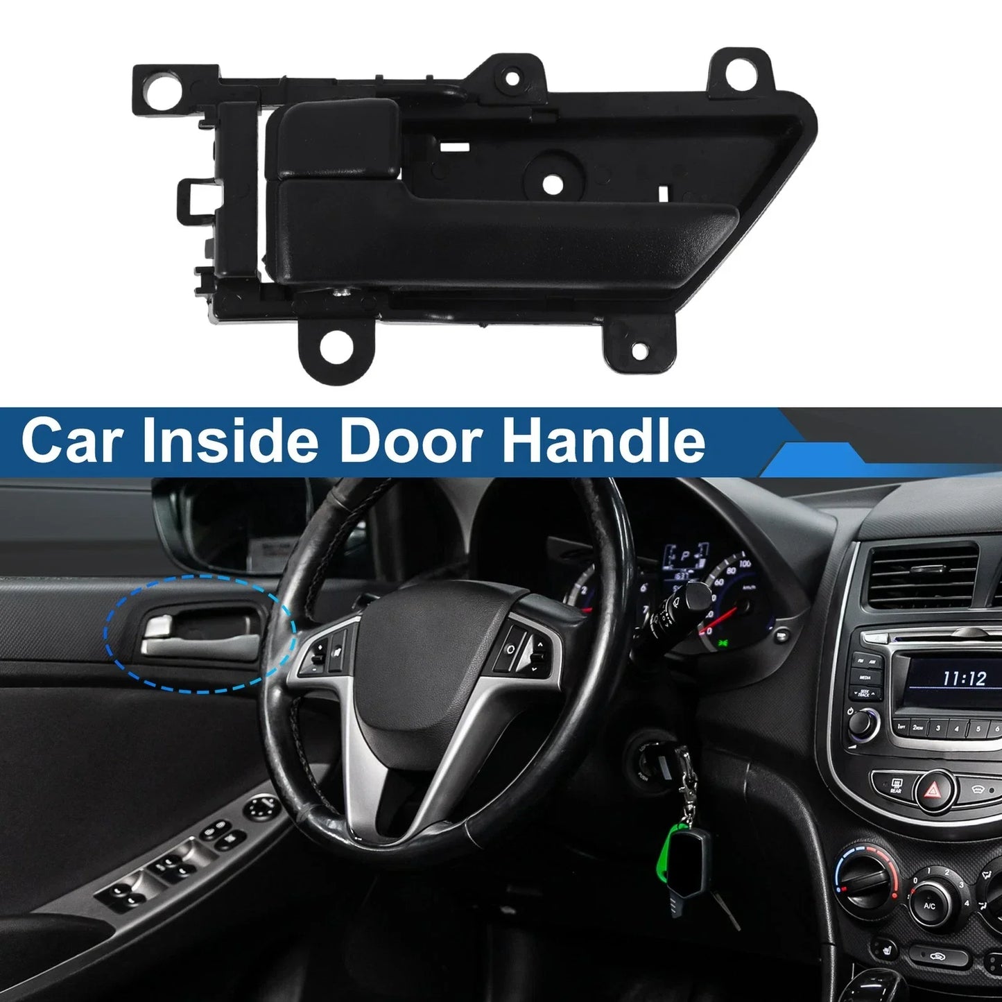 Front Passenger Side Interior Door Handle for Hyundai Veracruz (2007-2012)