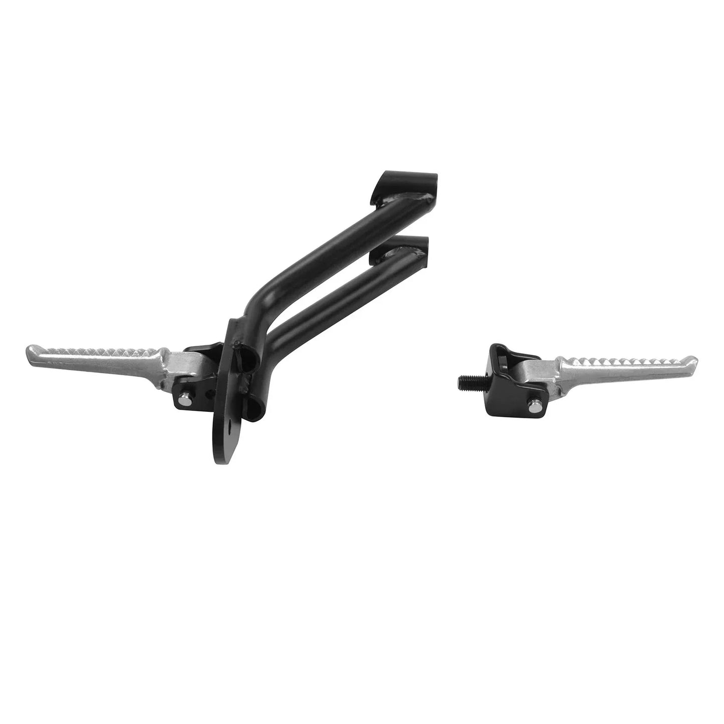 Black Passenger Footpegs Footrests for Honda Rebel CMX300 CMX500 (2017-2025)