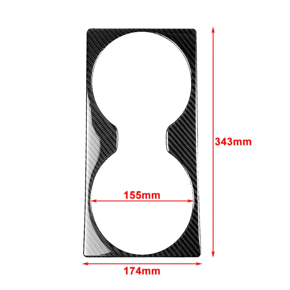 Rear Loudspeaker Frame Cover Trim for Nissan GTR R35 (2008-2020) Carbon Fiber Red