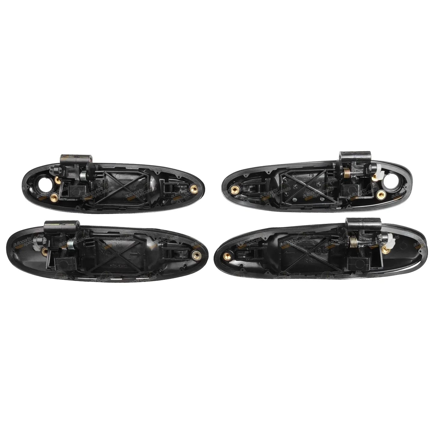 Black Front & Rear Outer Door Handles for Toyota FZJ105 HDJ100 HZJ105 UZJ100