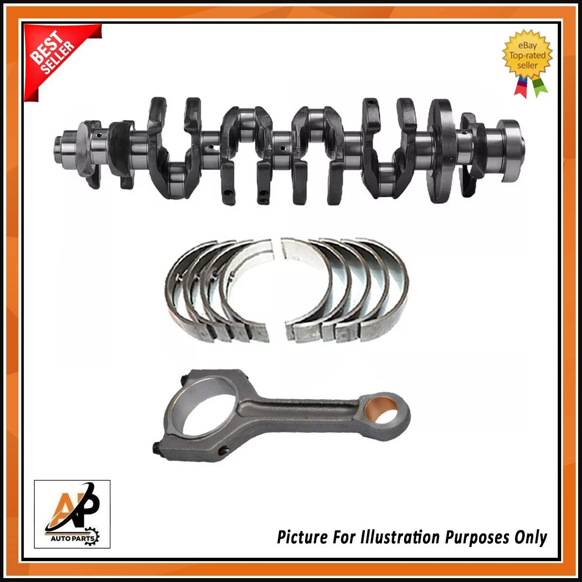 Crankshaft OEM Replacement for Toyota Corolla E120 (2000–2006)