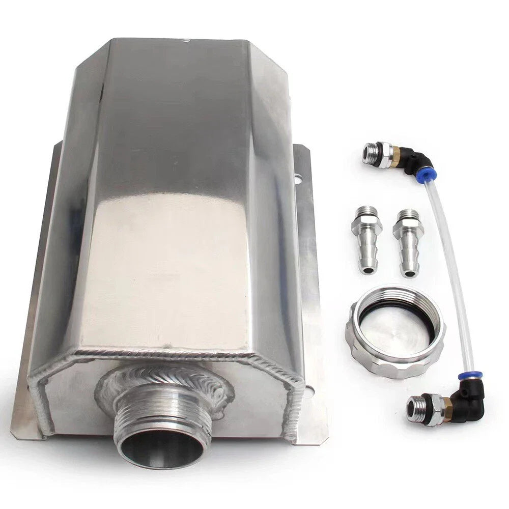 2L Aluminum Coolant Radiator Overflow Tank for Universal Vehicles