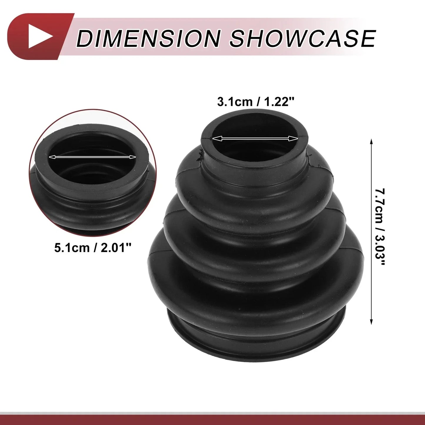 Outer CV Joint Boot Kit with Clamps for BMW 525i (2006-2007)