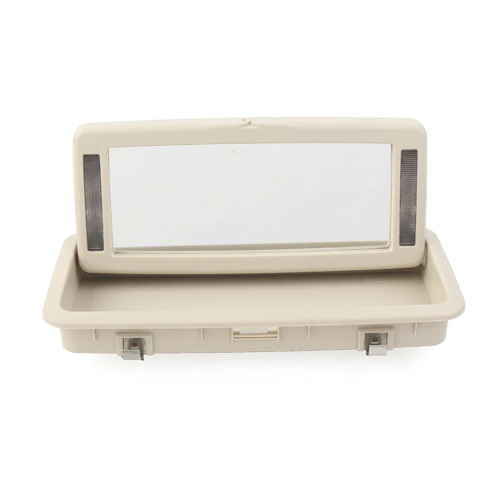 Vanity Mirror with Light for Jaguar XJ (2010-2019) - Rear Row, Creamy White