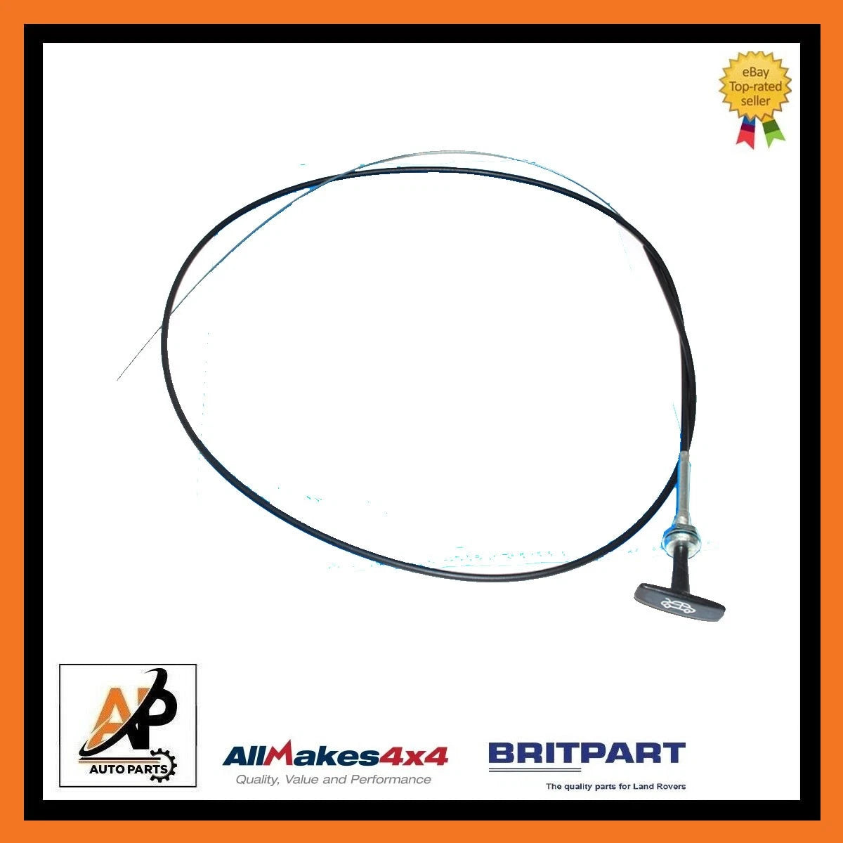 Bonnet Release Cable Assembly Replacement for Land Rover Discovery 1 (1989–1998)