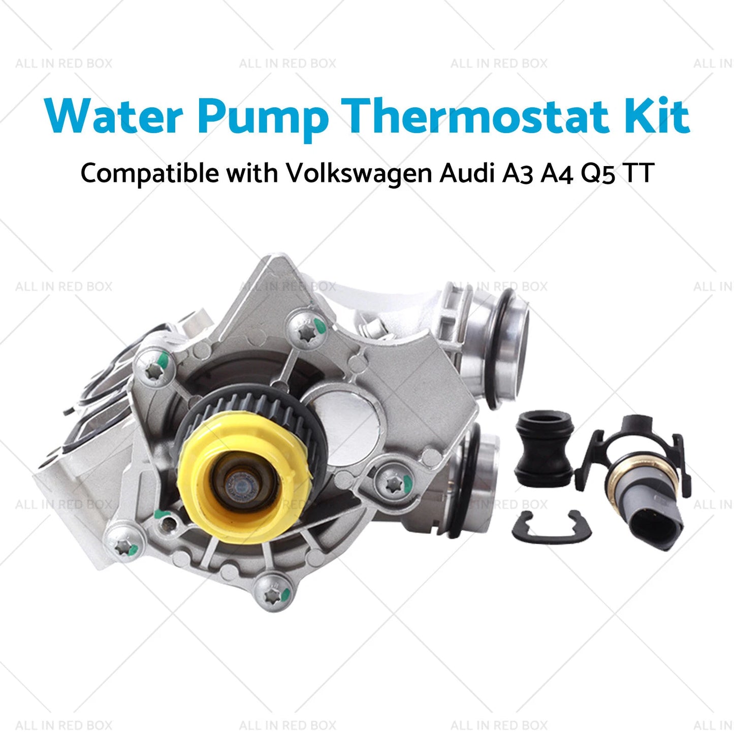 Water Pump Thermostat Kit for Audi A3 A4 Q3 TT 2.0L 1.8L TFSI (2013-2020)