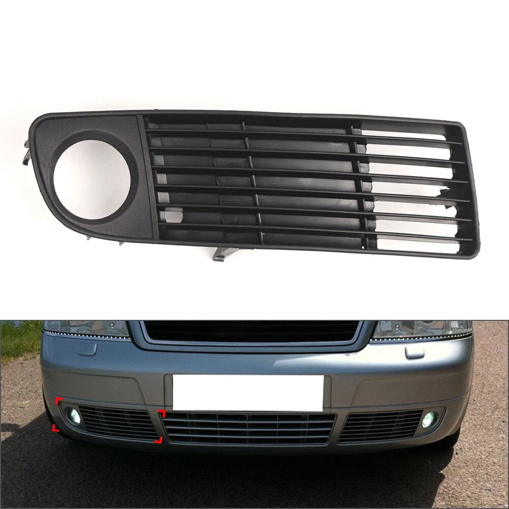 Front Bumper Fog Light Grille Cover Right Side for Audi A6 (1997-2001)
