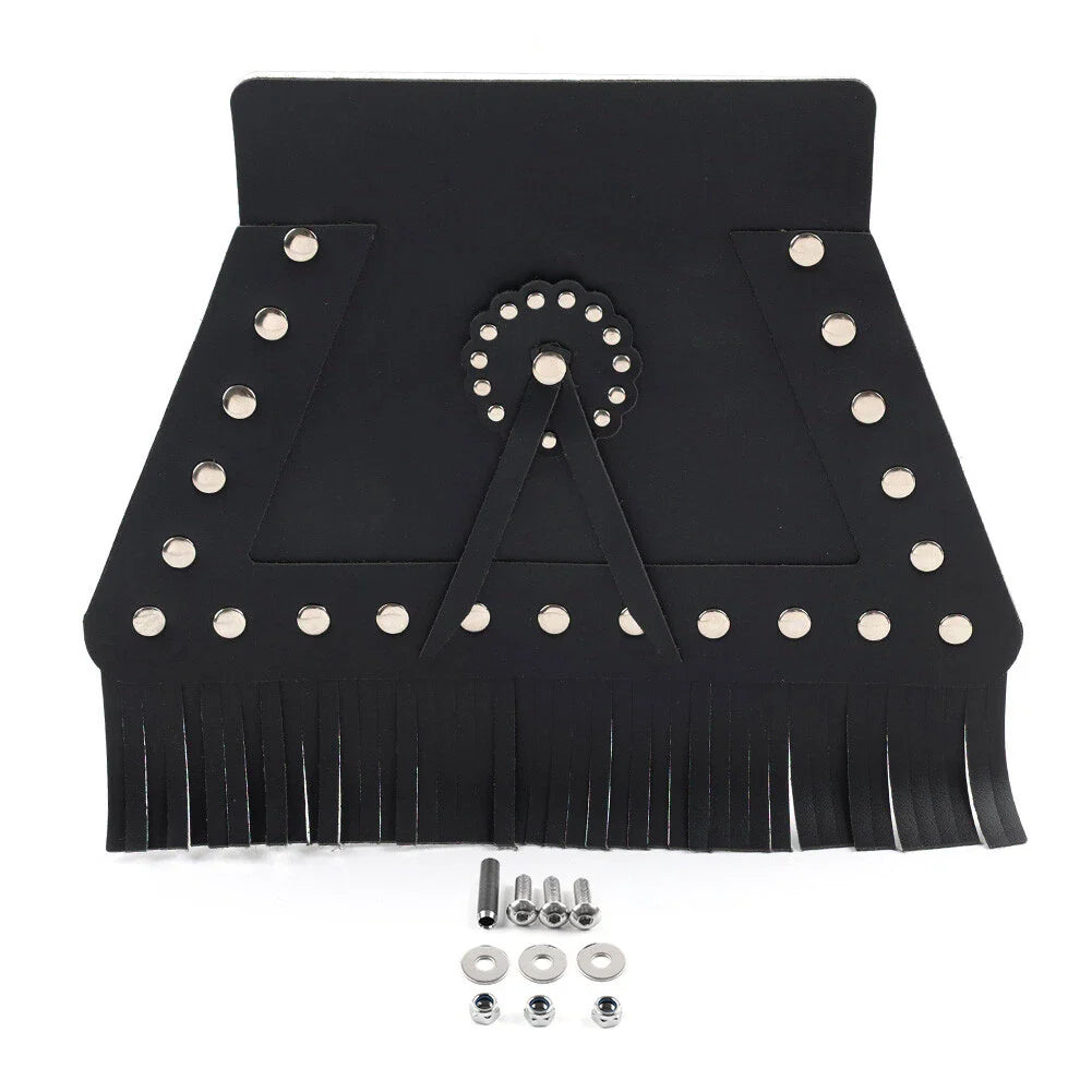 PU Leather Rear Fender Mud Flap Cover for Harley Motorcycle