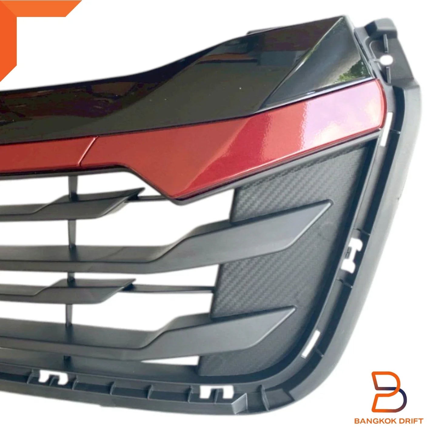 Black Red Front Grille for Isuzu D-Max Ute (2020-2023)
