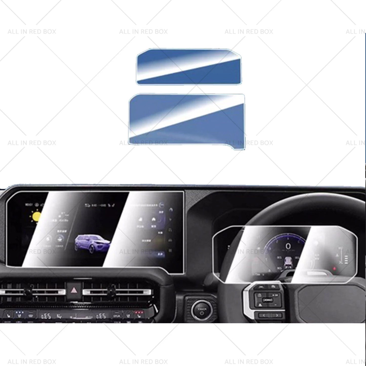 Tempered Glass Touchscreen Cover for Toyota Prado 250 (2024-2025)