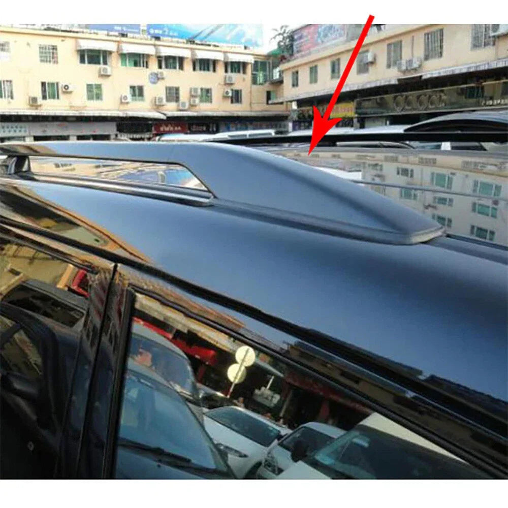 4 x Black ABS Roof Rack End Cover Caps for Mitsubishi Pajero (2009-2018)