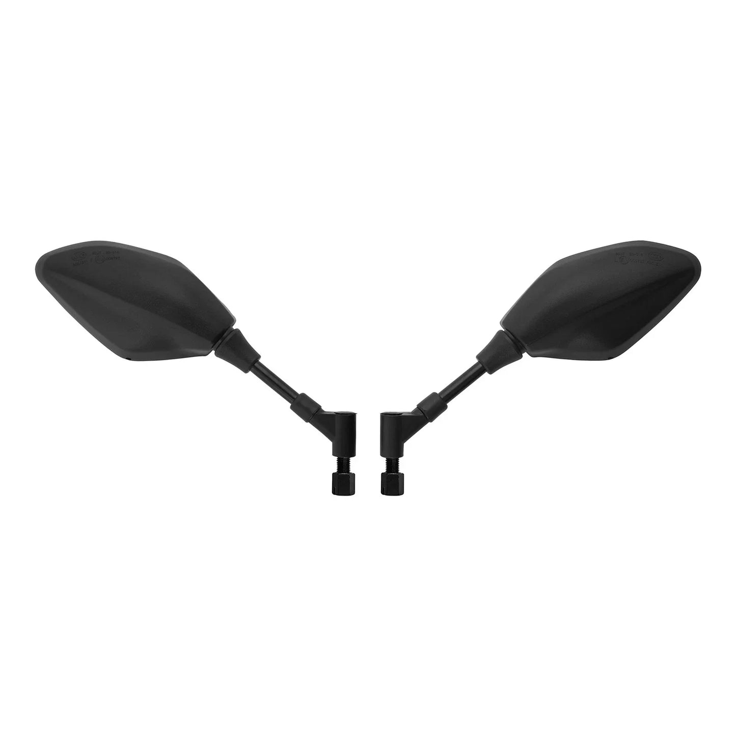 10mm Universal Rear-View Mirrors for Honda Yamaha Kawasaki Aprilia Black