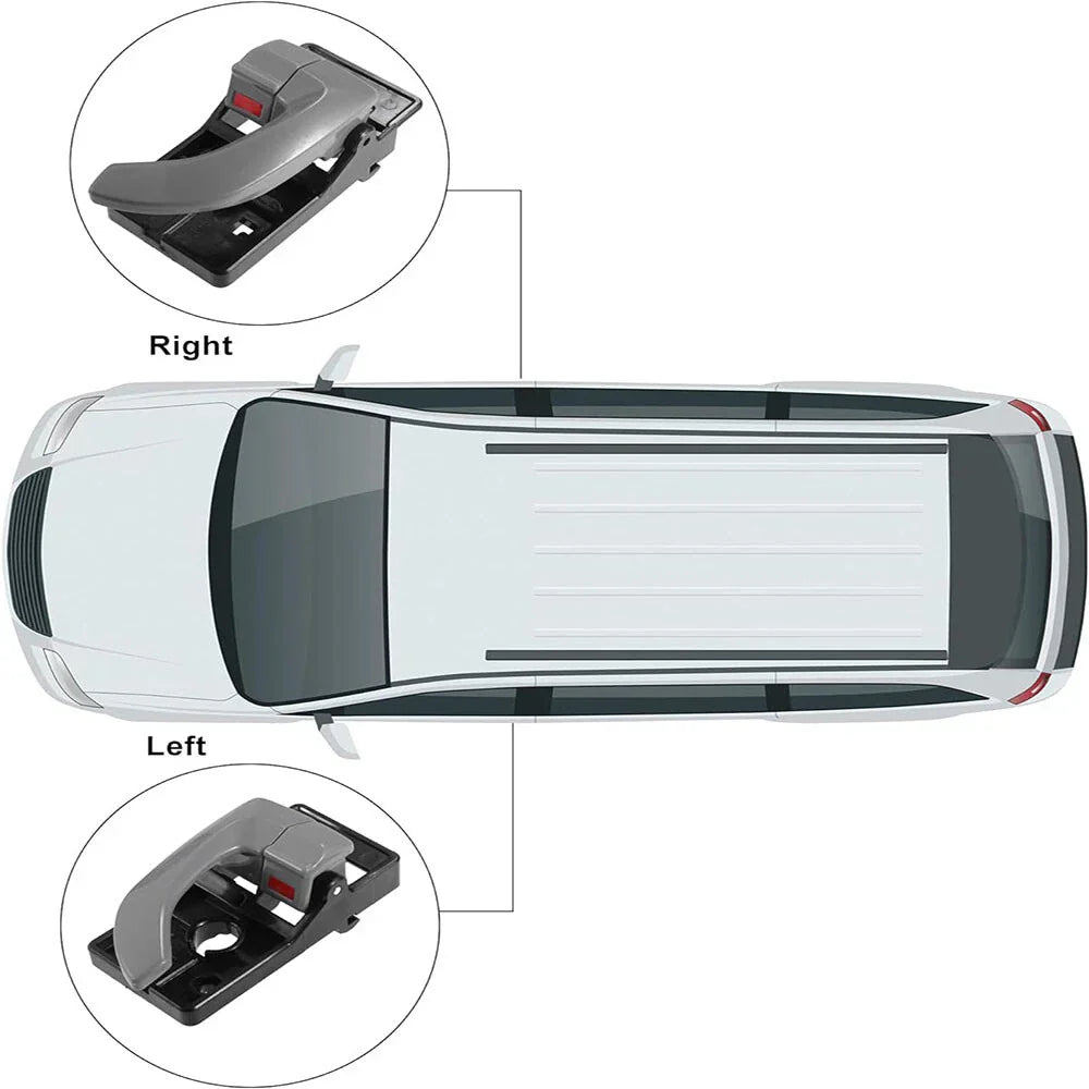 Interior Door Handles Gray for Hyundai Tucson (2005-2009)