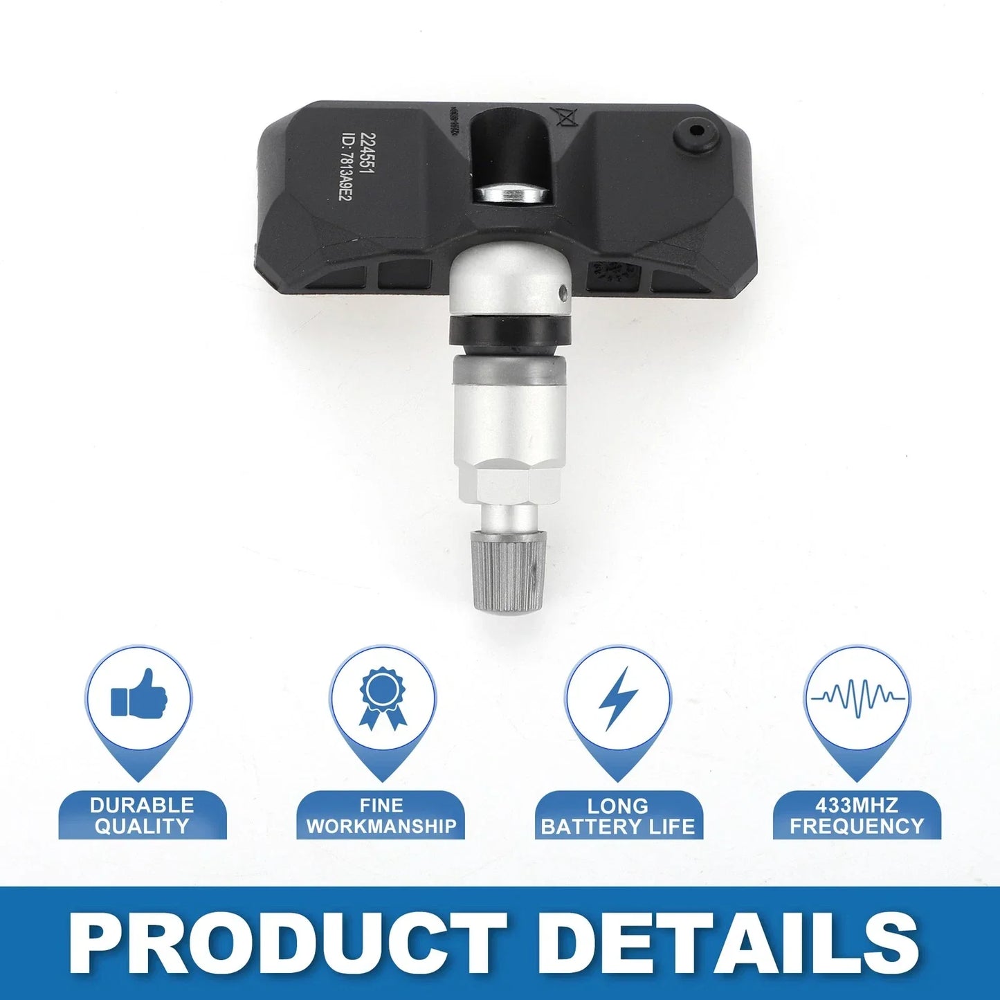 Tire Pressure Sensor 433MHz for Ferrari Enzo (2003-2004) 1 x Pc