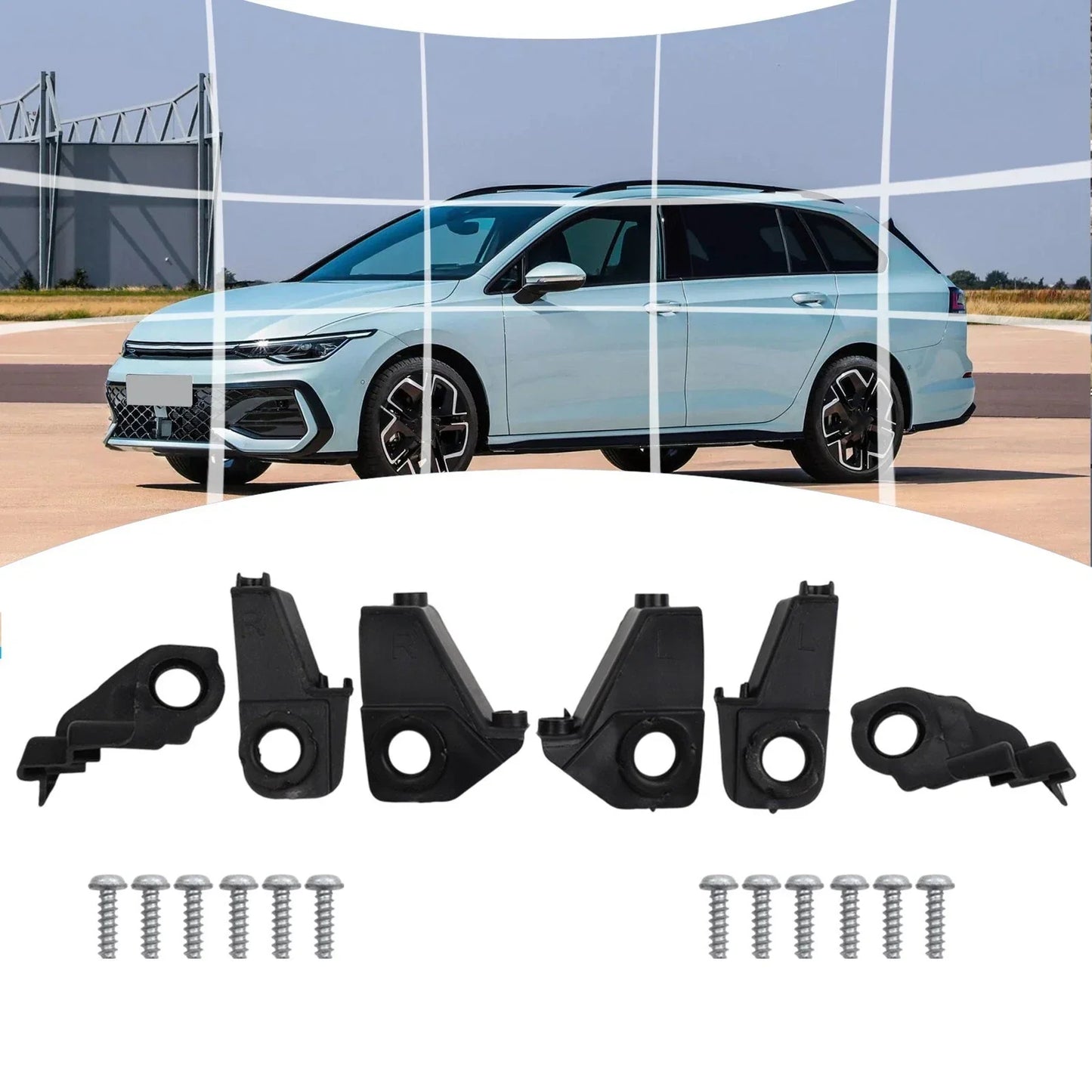 Headlight Repair Clip Kit for Golf MK VI (2009–2014)