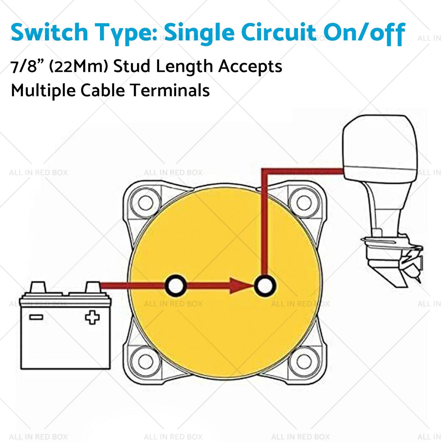 Boat Circuit Master Switch for Blue Sea 6006 M-Series