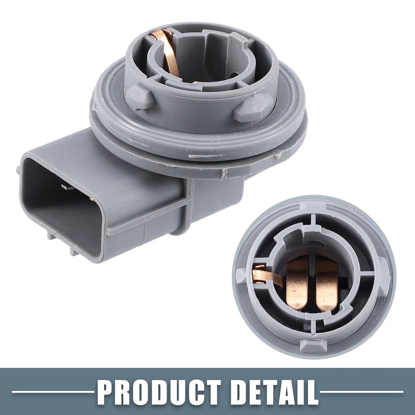 2 x Car Headlight Bulb Holder Socket for Hyundai Accent (2006-2011)