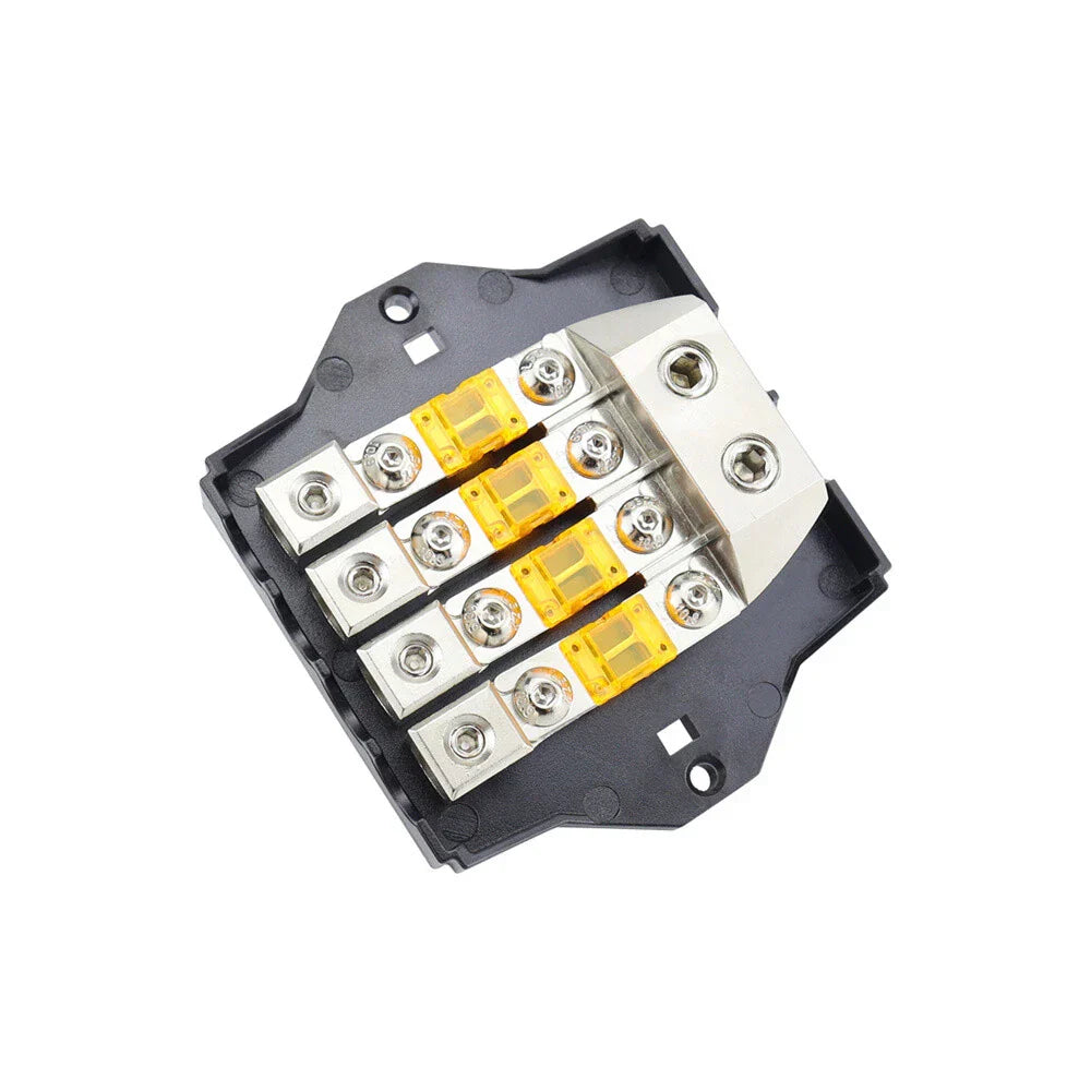 4-Way Fuse Holder Auto Fuse Distribution Block 80A 32V
