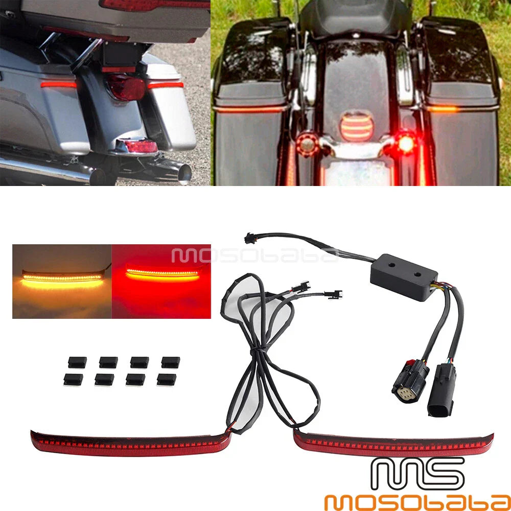 LED Saddlebag Tail Light for Harley Touring Street Glide Road Glide (2014-2022)