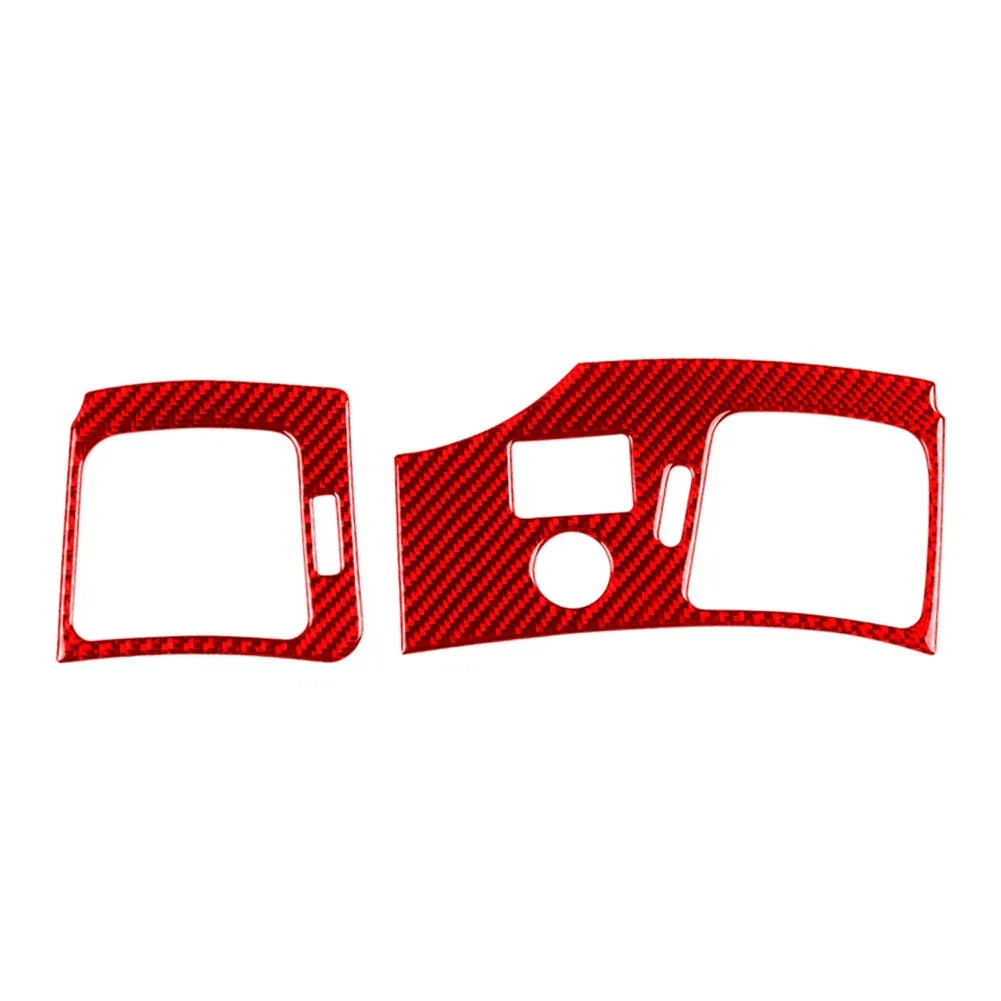Carbon Fiber Red Interior Side Air Vent Cover Trim for Cadillac CTS (2008-2013)