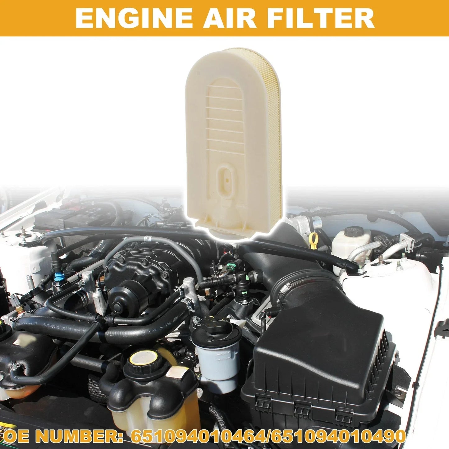 Car Engine Air Filter for Mercedes-Benz (No. 6510940104) - Long Life