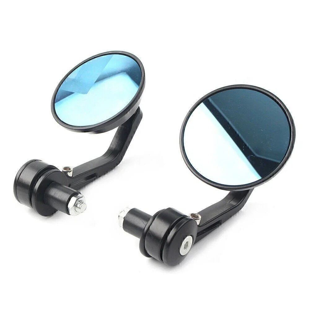 7/8" Handle Bar End Rearview Side Mirrors for Dirt Bike Bobber Cafe Motorcycle