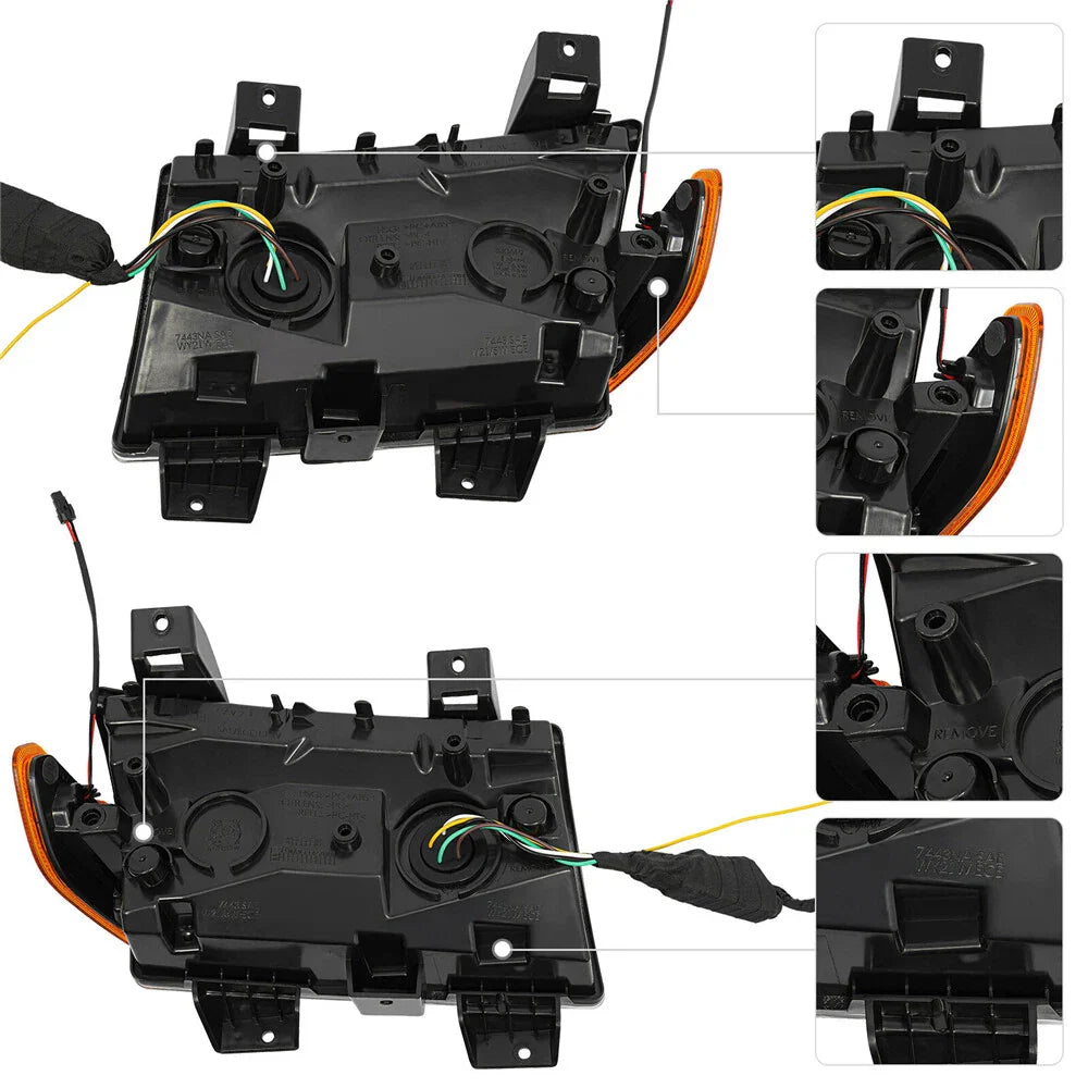 LED Turn Signal Lights w/DRL for 2018-2022 Jeep Wrangler JL ()