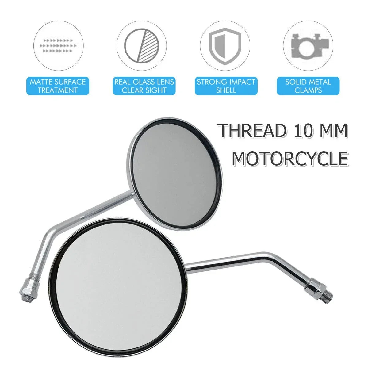 Rear View Mirrors for Honda CB650 CB750A CB750F CB750K (1971-1982)