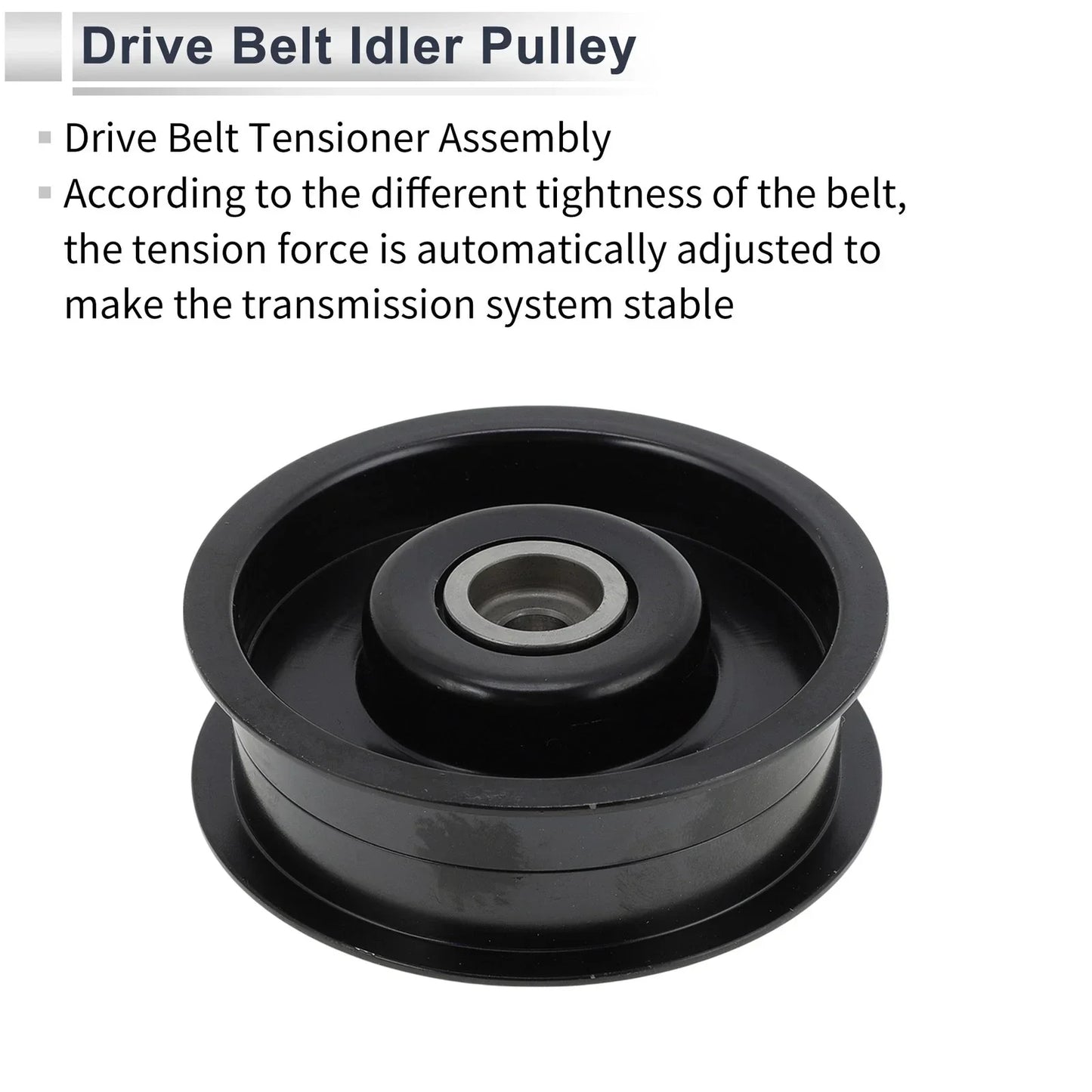 Drive Belt Idler Pulley for Mercedes-Benz W463 (2009-2014) Black 1 x Pc