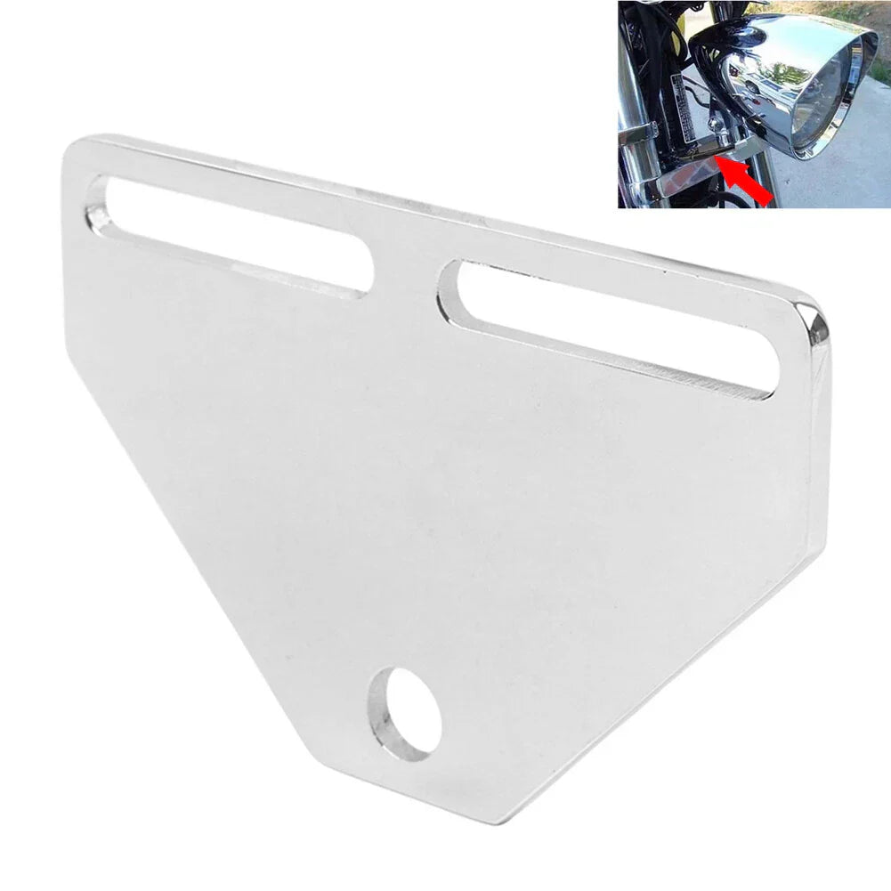 Bottom Mount Headlight Bracket Adapter for Harley Cruiser Chopper
