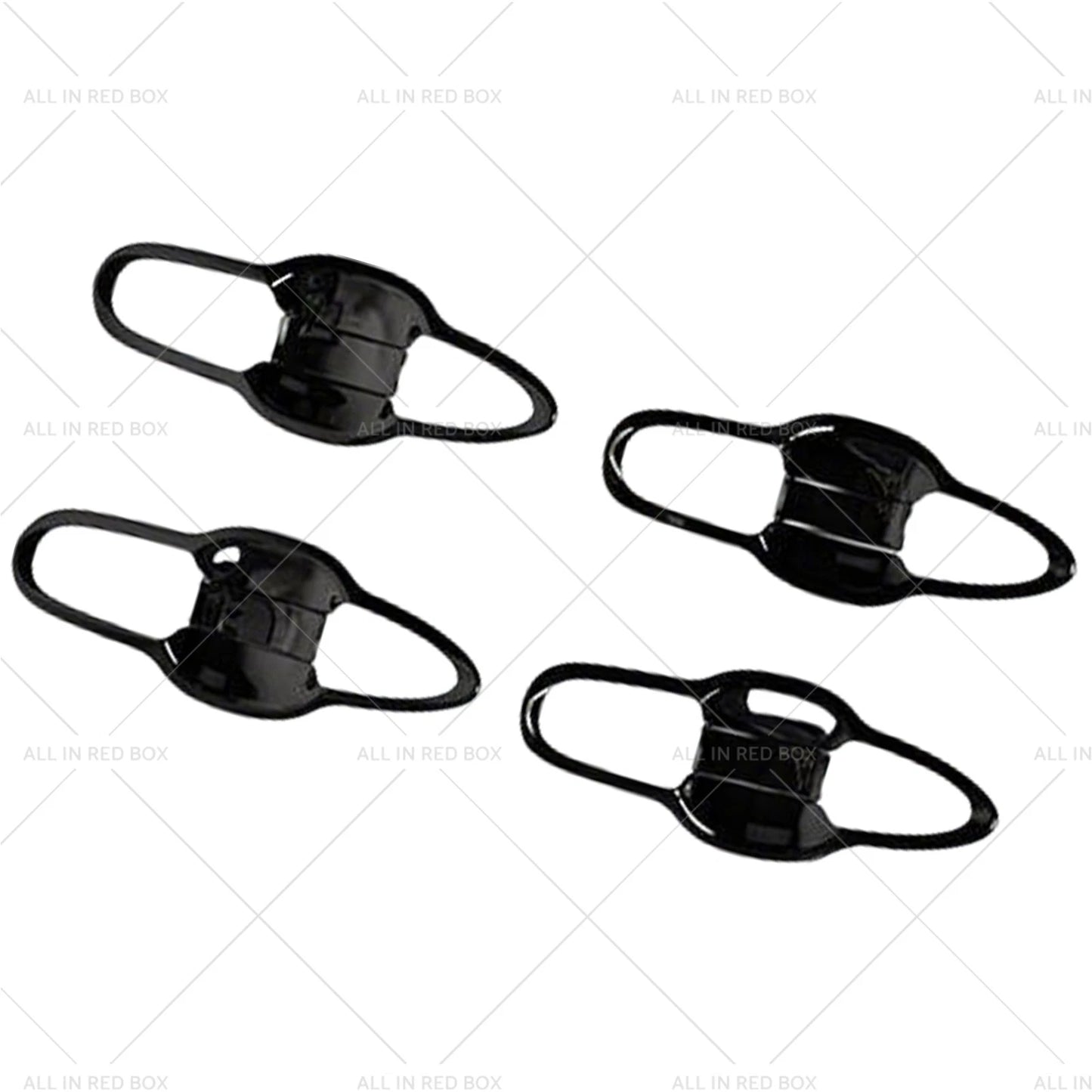 8 x Black Outer Door Handle Bowl Cover Trim for Toyota Camry (2018-2023)