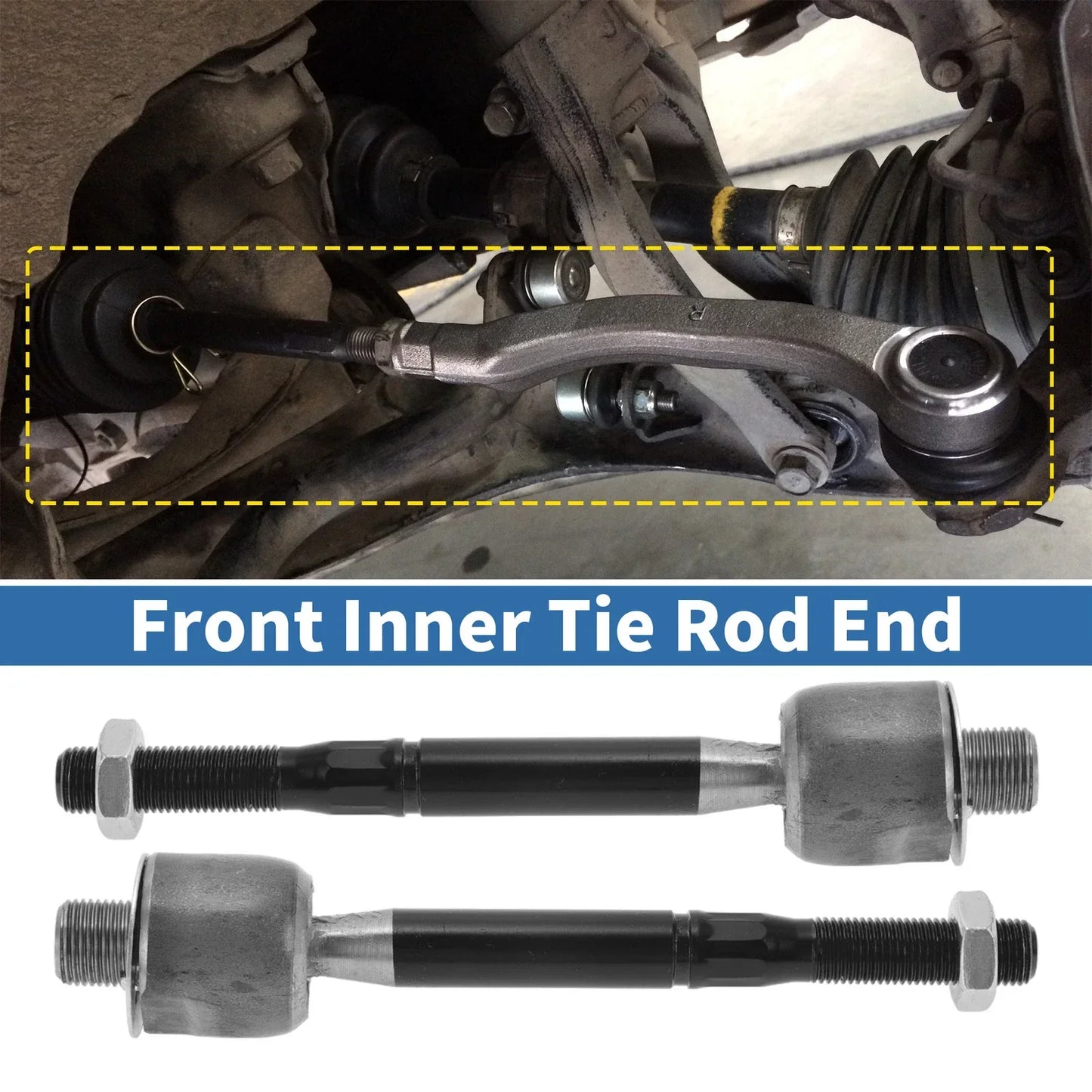 2 x Front Inner Tie Rod End Links for Lexus LS430 (2001-2006)